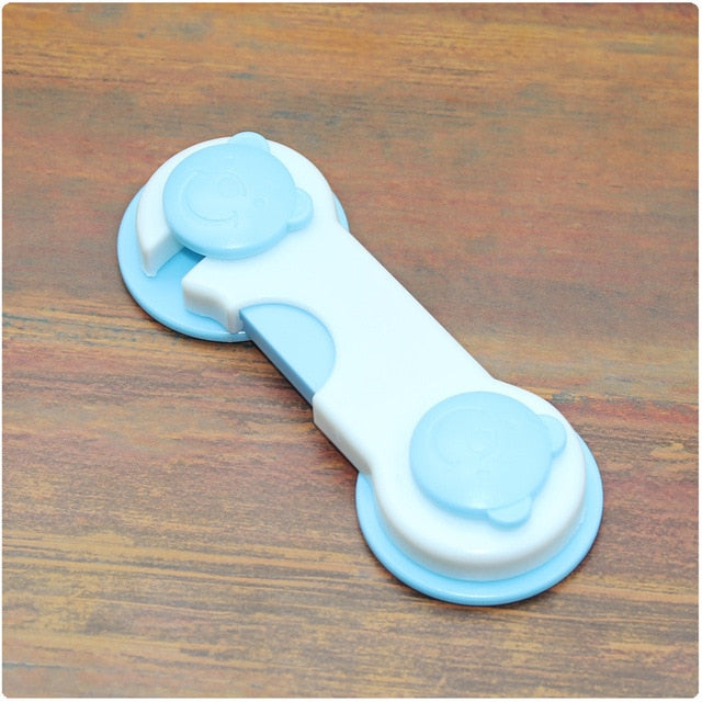 5pc/lot Plastic Cabinet Lock Child Safety Baby Protection From Children Safe Locks for Refrigerators Baby Security Drawer Latches