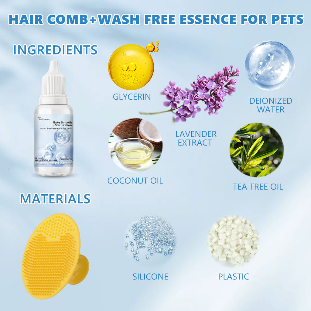 Yegbong Pet Leave-In Serum For Cats And Dogs Fluffy, Soft And Fragrant Hair Care Serum